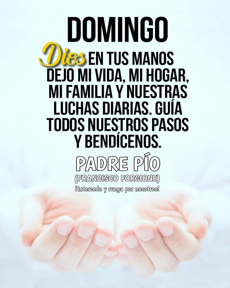 RuizHurtadoRE's tweet photo. ¡#NODEJES DE #PEDIRAYUDA Y #BENDICIÓN!
"No cesaré de gritar pidiendo ayuda...Desespero de todo, pero no de aquel que es vida, verdad y camino; y a Él le pido todo y en Él me abandono, porque Él fue y es todo para mí." -PADRE PIO- https://t.co/UrnVZpNQK7