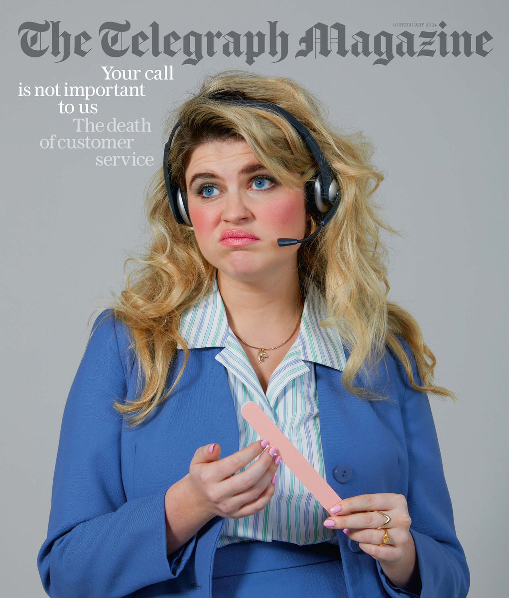 Your call is *not* important to us: Ace long read on the death of customer service in @Telegraph Magazine, online now telegraph.co.uk/news/2024/02/1…