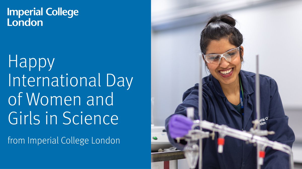 imperialcollege's tweet photo. Happy International Day of Women and Girls in Science to all the incredible #WomenInSTEM - in #OurImperial community and beyond! 🌍💙
#February11 https://t.co/ffpTd9mmr4