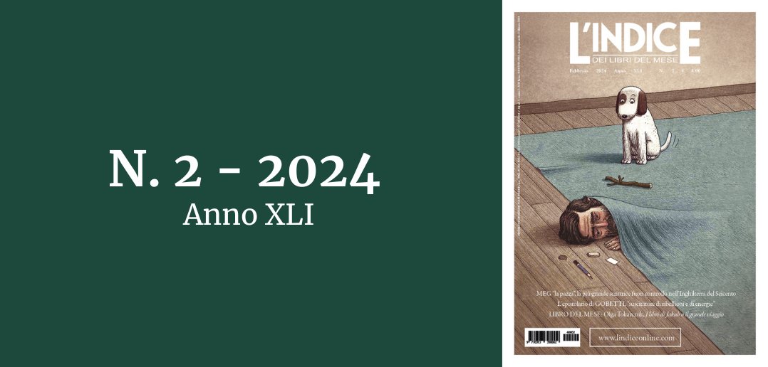 Premio Italo Calvino (@premiocalvino) on Twitter photo Sul numero di febbraio de <a href="/LIndiceOnline/">L'Indice dei Libri del Mese</a>, Enzo Fileno Carabba recensisce “I calcagnanti” di Nicolò Moscatelli <a href="/lanavediteseoed/">La nave di Teseo</a> e Chiara D'Ippolito recensisce “La sindrome di Ræbenson” di Giuseppe Quaranta <a href="/AtlantideEd/">Atlantide Edizioni</a>! 📚✨
lindiceonline.com/l-indice/somma… Sul numero di febbraio de <a href="/LIndiceOnline/">L'Indice dei Libri del Mese</a>, Enzo Fileno Carabba recensisce “I calcagnanti” di Nicolò Moscatelli <a href="/lanavediteseoed/">La nave di Teseo</a> e Chiara D'Ippolito recensisce “La sindrome di Ræbenson” di Giuseppe Quaranta <a href="/AtlantideEd/">Atlantide Edizioni</a>! 📚✨
lindiceonline.com/l-indice/somma…