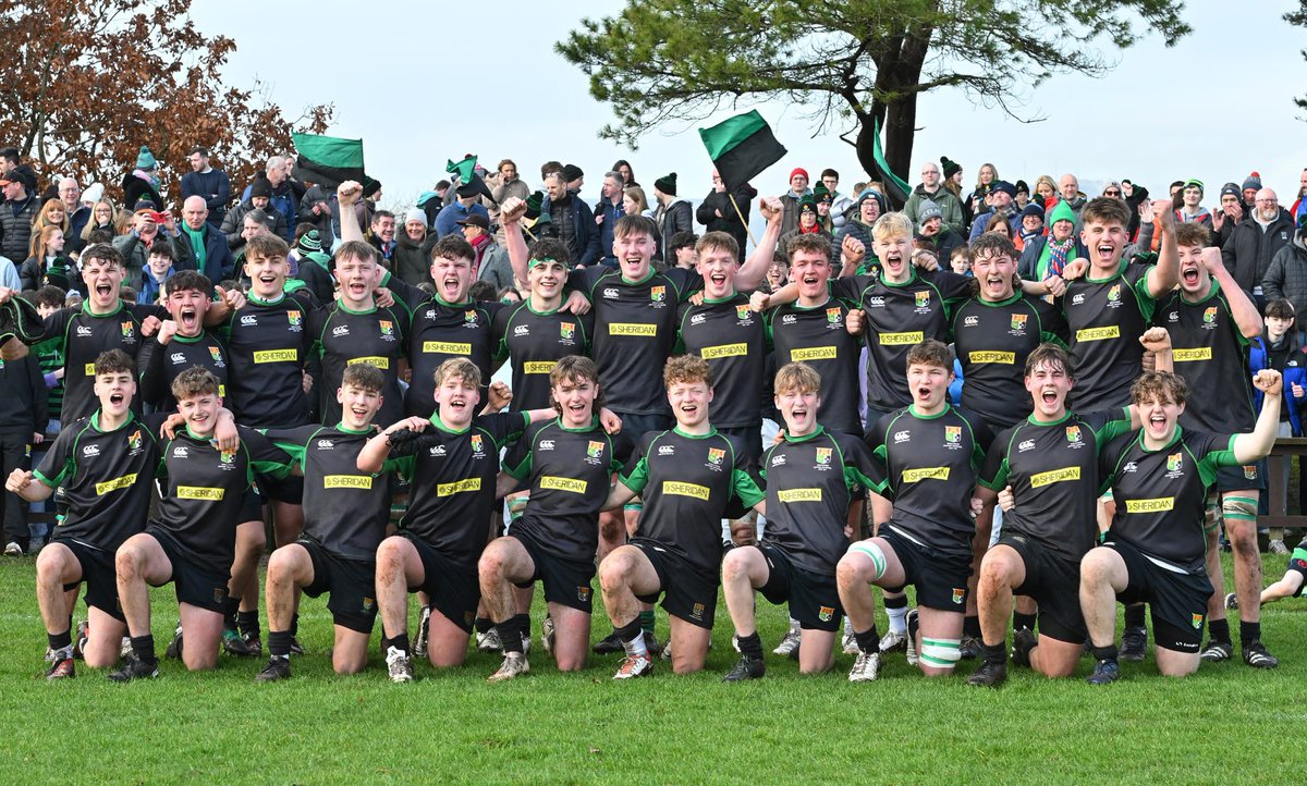 3 schools from outside Belfast are in the semi-finals of the rugby Schools’ Cup - including history-makers <a href="/sullivan_upper/">Sullivan Upper School</a> 🟢⚫️🟢<a href="/BelTel/">Belfast Telegraph</a> 🏉 Photo: Darren Thompson belfasttelegraph.co.uk/sunday-life/sp…