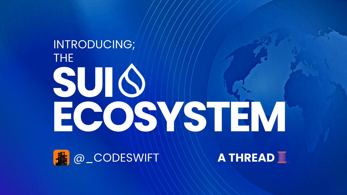 Exploring the Sui ecosystem.

A permissionless layer 1 blockchain  with a TVL of over $500m.

@SuiNetwork is a fast growing ecosystem with the goal of solving security issues, fast transactions etc.

Curious to know more? Let’s dive in 

Thread🧵

#Thread #SuiEcosystem