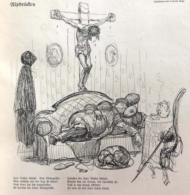 Heinrich Kley, 1908, in Simplicissimus 