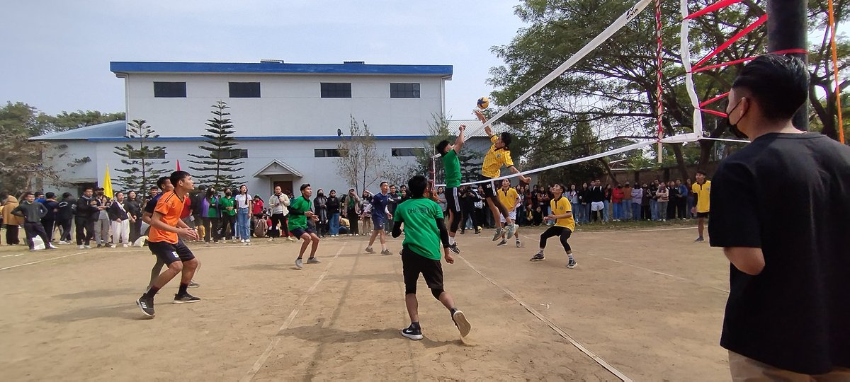 DimapurCollege's tweet photo. 🎉 🏅📖🎵Wrapped up an epic 5-day which began from 6th to 10th of Feb 2024 The Harbinger Fest at our college! From thrilling sports competitions over 3 days and 1 day each to a celebration of literature&amp;culture, and an electrifying concert, it was an unforgettable experience! 🏆 https://t.co/BxezV8ZGvb