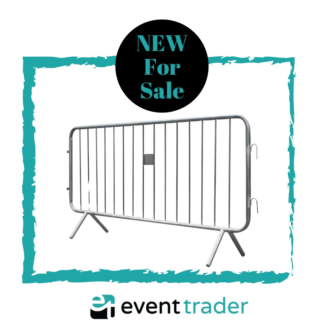 These barriers are designed to help control pedestrian traffic flow and confine the public from areas that may be unsafe or restricted. Available on event-trader.co.uk NOW

#Barriers
#EventBarriers
#EventEquipment
#EventTrader
#Events
#EventProfessionalsUK 
#EventProfsUK