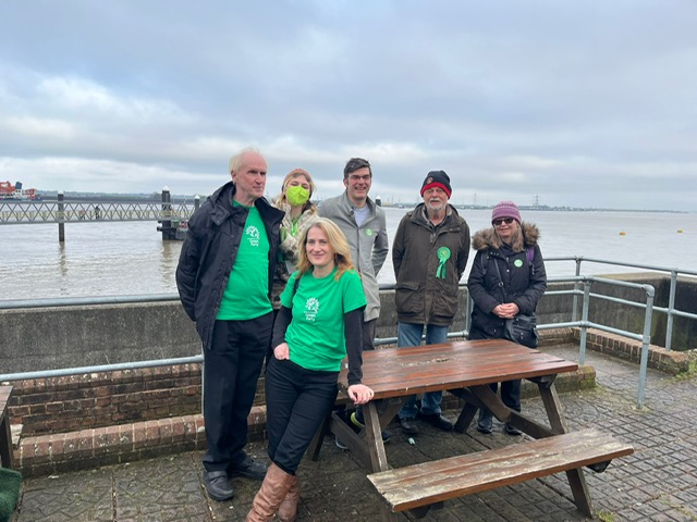 DartfordGreens's tweet photo. The Dartford & Gravesham Green Party came out on January 29th to show support for continuing the Gravesend to Tilbury Ferry service. Although the consultation on whether to continue the service is now closed, we'll report back once their report has been published. #saveourferry https://t.co/cuREvAAGqG