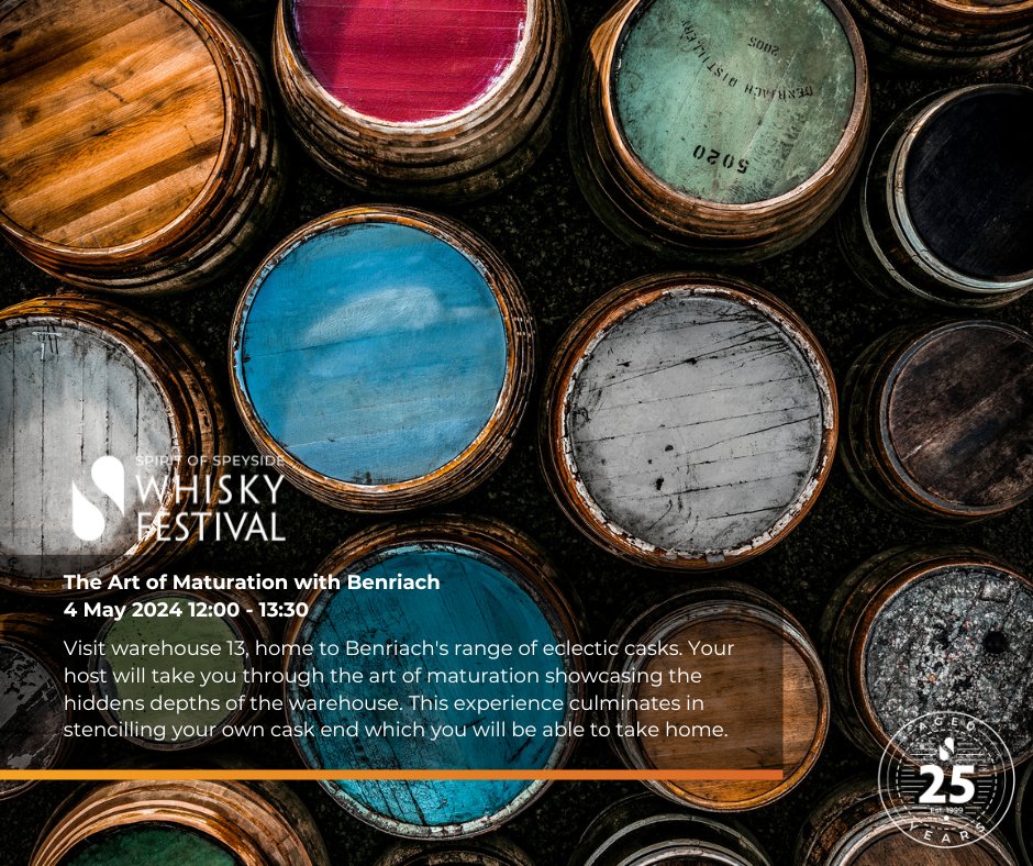 With a heritage steeped in tradition, where better to learn about the art of whisky making than Speyside. Get a peek into some stages of whisky production from those that have truly mastered the art, at #Dram24: ow.ly/MpSQ50QzuY4 #spiritofspeyside25 #soswf #speyside