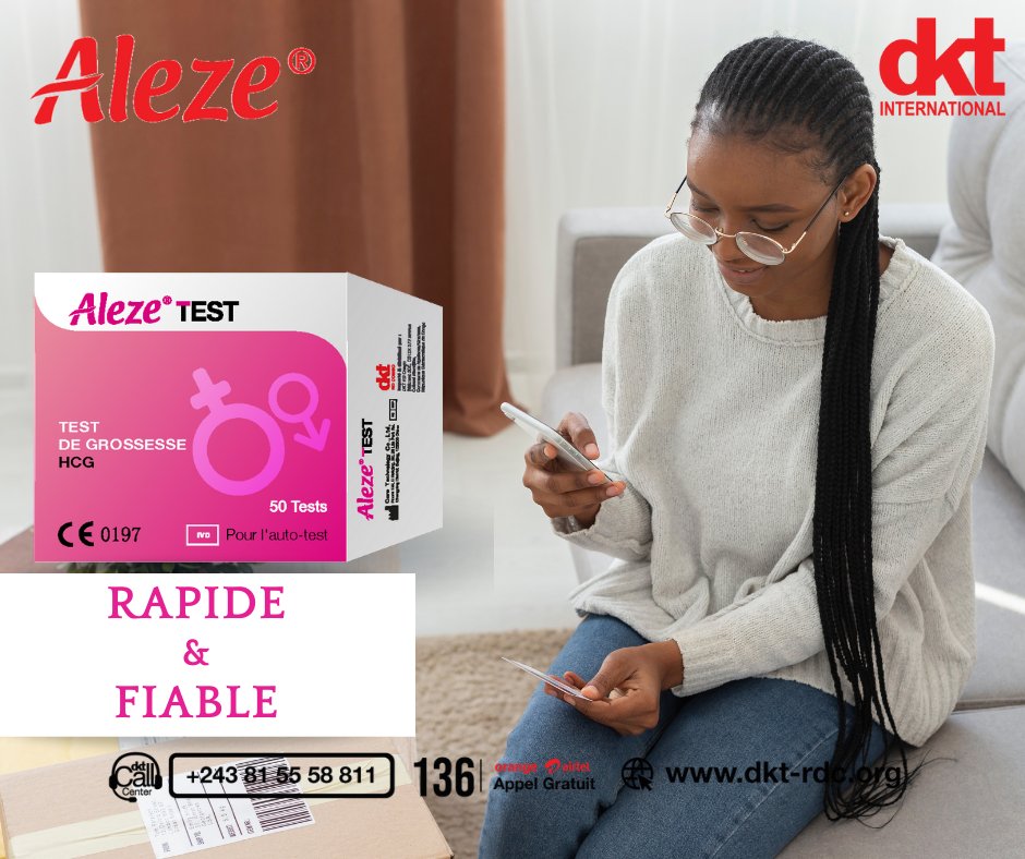 dkt_rd's tweet photo. Ne laissez pas les doutes vous envahir. Notre test de grossesse vous offre une réponse rapide et précise pour vous aider à prendre des décisions éclairées.
Rendez-vous dans la pharmacie la plus proche  ou Appelez gratuitement notre call center au 136
#TestDeGrossesse #Aleze https://t.co/LsHwbly1sb