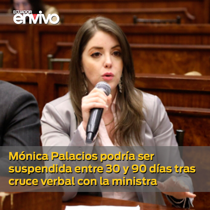 La #asambleísta de la Revolución Ciudadana, <a href="/MoniPalaciosZ/">Mónica Palacios</a>, se enfrentará a una evaluación del Comité de Ética luego de dirigir acusaciones hacia la Ministra de Gobierno, Mónica Palencia 👉 i.mtr.cool/opdbwkkzzz