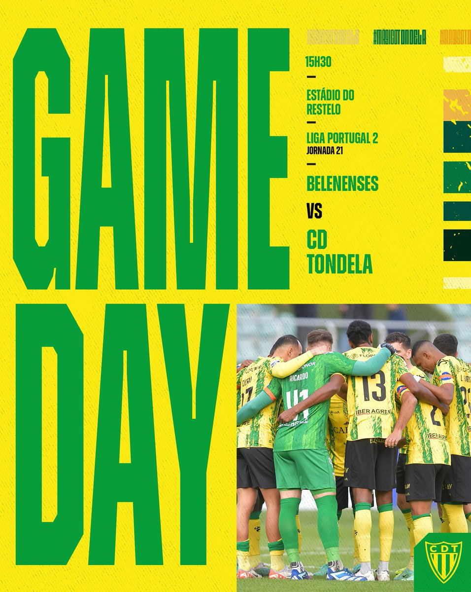 CDTondela1933's tweet photo. 🅳🅸🅰 🅳🅴 🅹🅾🅶🅾
📍 Restelo
🏆 Liga Portugal 2
🆚️ Belenenses
📺 SportTV 3
#MágicoTondela #CFBCDT https://t.co/6s9TwFjyVF