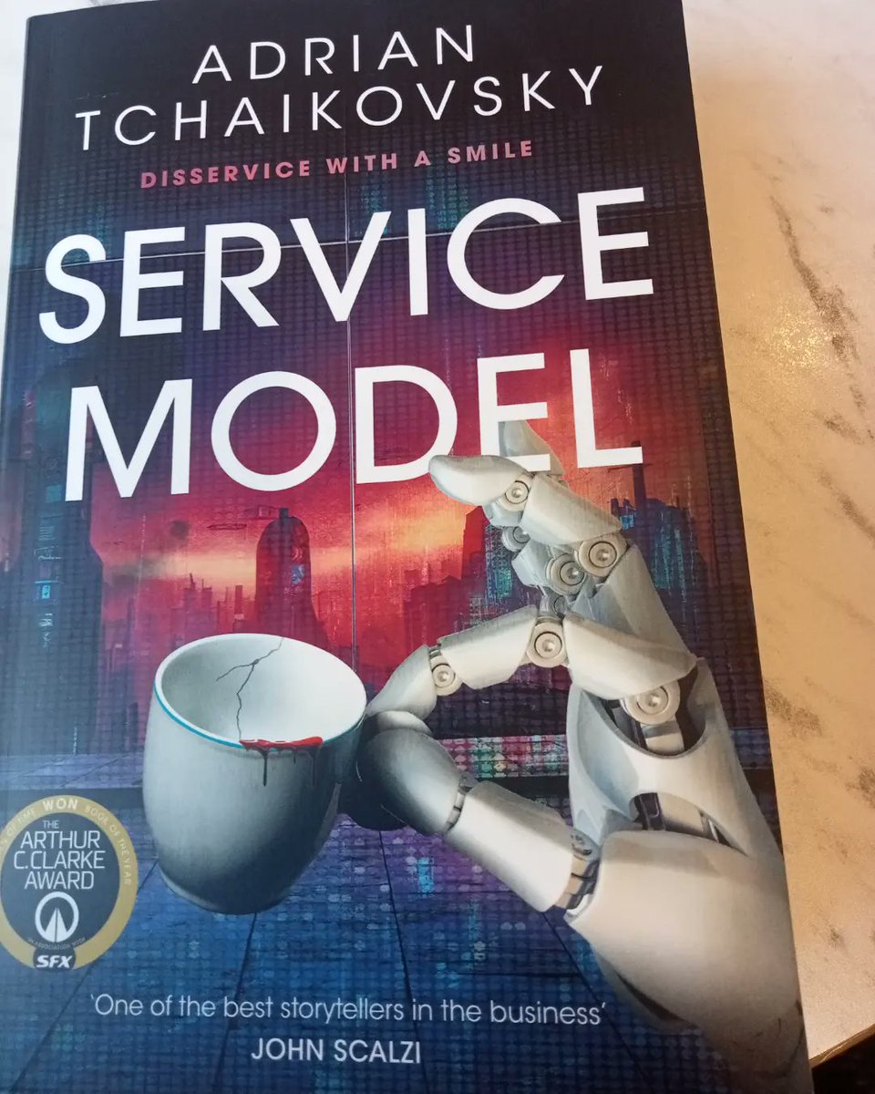 andyangel44's tweet photo. Coming from @UKTor 6th June 24.
Thanks to @JamieLeeNardone @BlackCrow_PR for this review copy of #ServiceModel by @aptshadow, a man so prolific that @BrandSanderson (possibly 😉) wonders how he does it.
#books #coffee https://t.co/HkLsTUA4Iw