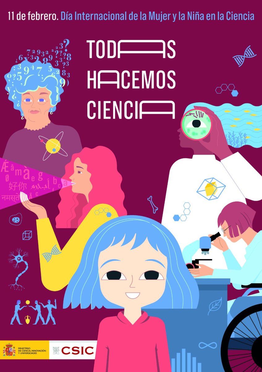 ✨¡Feliz Día Internacional de la Mujer y la Niña en la Ciencia!✨

#TodasHacemosCiencia
#11Febrero