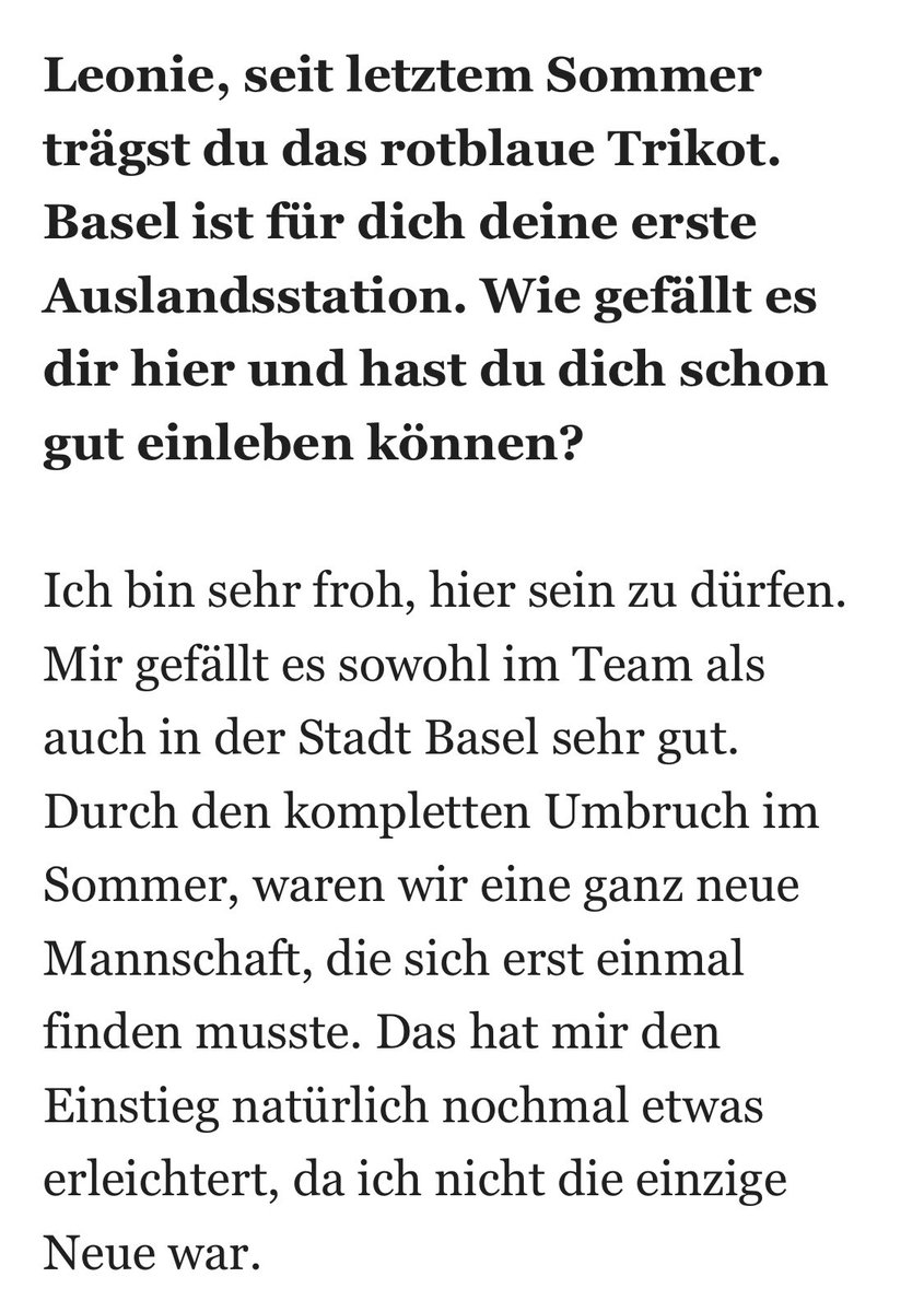ina_bullwinkel's tweet photo. Das FCB Briefing @BajourBasel - heute inklusive Interview mit FCB-Profispielerin und Bajour-Praktikantin Leonie Köster! https://t.co/6LUs1inqyY