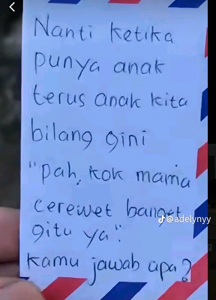 ;bw one tweet au 

'nanti ketika punya anak' 

©noshitfortoday