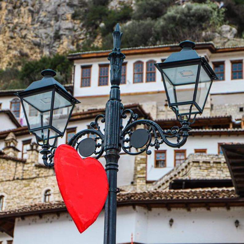 Berat is decorated for Valentine's Day #Albania 

#visitberat 

@Visit_Berat