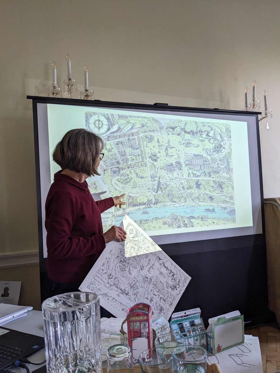 How would you map a woman's life story? Mapmaking as creative research, with @katyalston: one of many highlights of 'Susannah Darwin at The Mount: Hidden Maternal Histories'. Thanks to the Shrewsbury DarwIN Festival, @RILCH_LJMU @JessJCox @JenkinsGaynor and everyone who came.