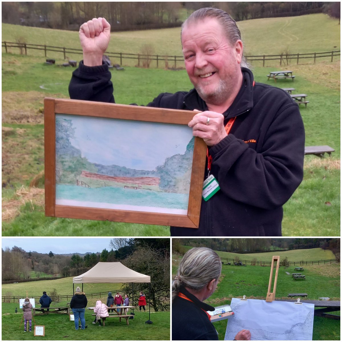 One of the reasons the original owners decided to build a grand villa here was the incredible view. At one of the stops on the #halfterm trail, families will be able to paint this view. #halftermactivities 

David from the Welcome Team had some fun helping us with testing.