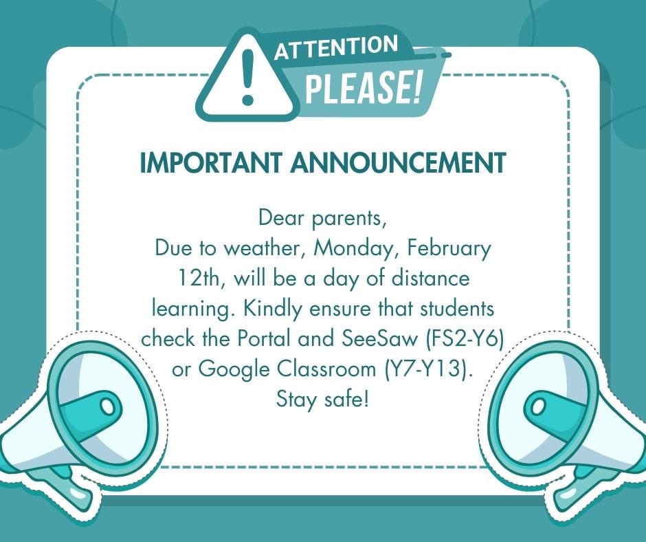 Providencesch's tweet photo. Dear parents and students, due to weather conditions, Monday will be distance learning. Ensure students check Portal and SeeSaw (FS2-Y6) &amp; Google Classroom (Y7-Y13) . Stay Safe #peps #sharjah #spea #staysafe https://t.co/2XyIAJW2OZ