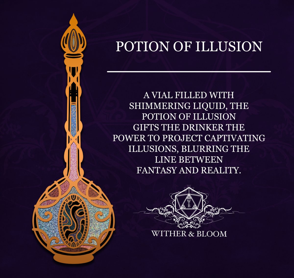 WitherBloomCo's tweet image. If you wear this Illusion pin badge, no one can perceive you -- guaranteed! (Not actually guaranteed)
Pre-order through Feb 12!