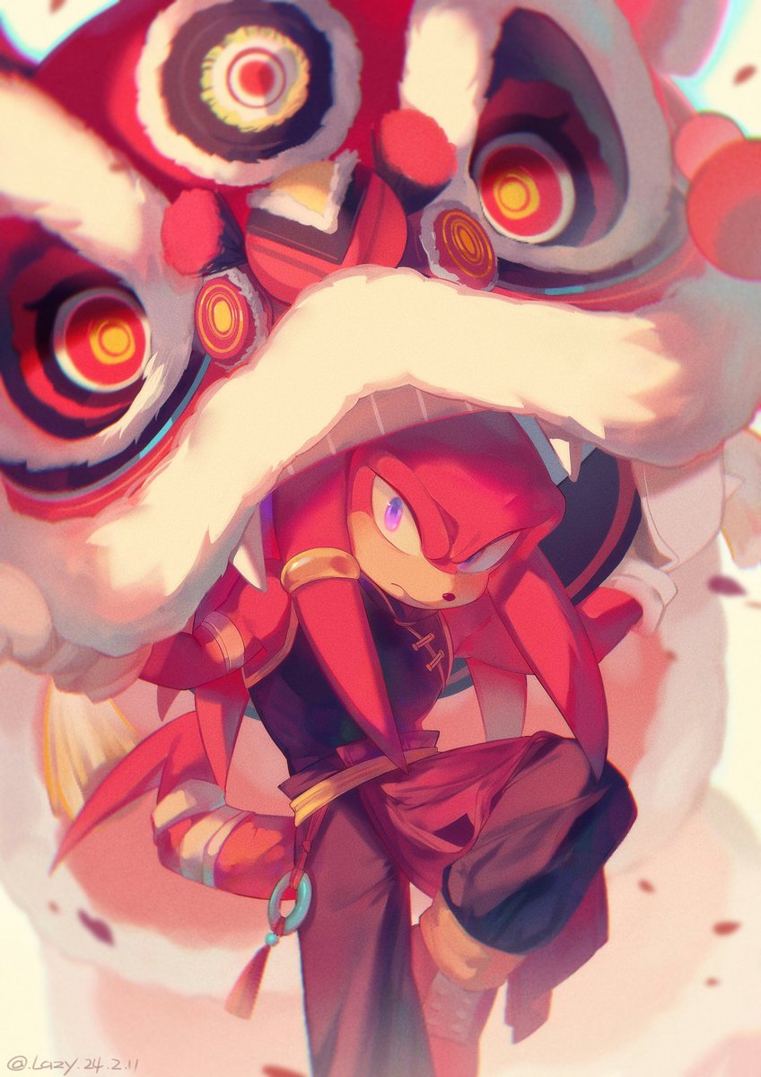 Lazy_kun__'s tweet photo. 🏮🏮🏮
#Knuckles https://t.co/B4MSB2wk62