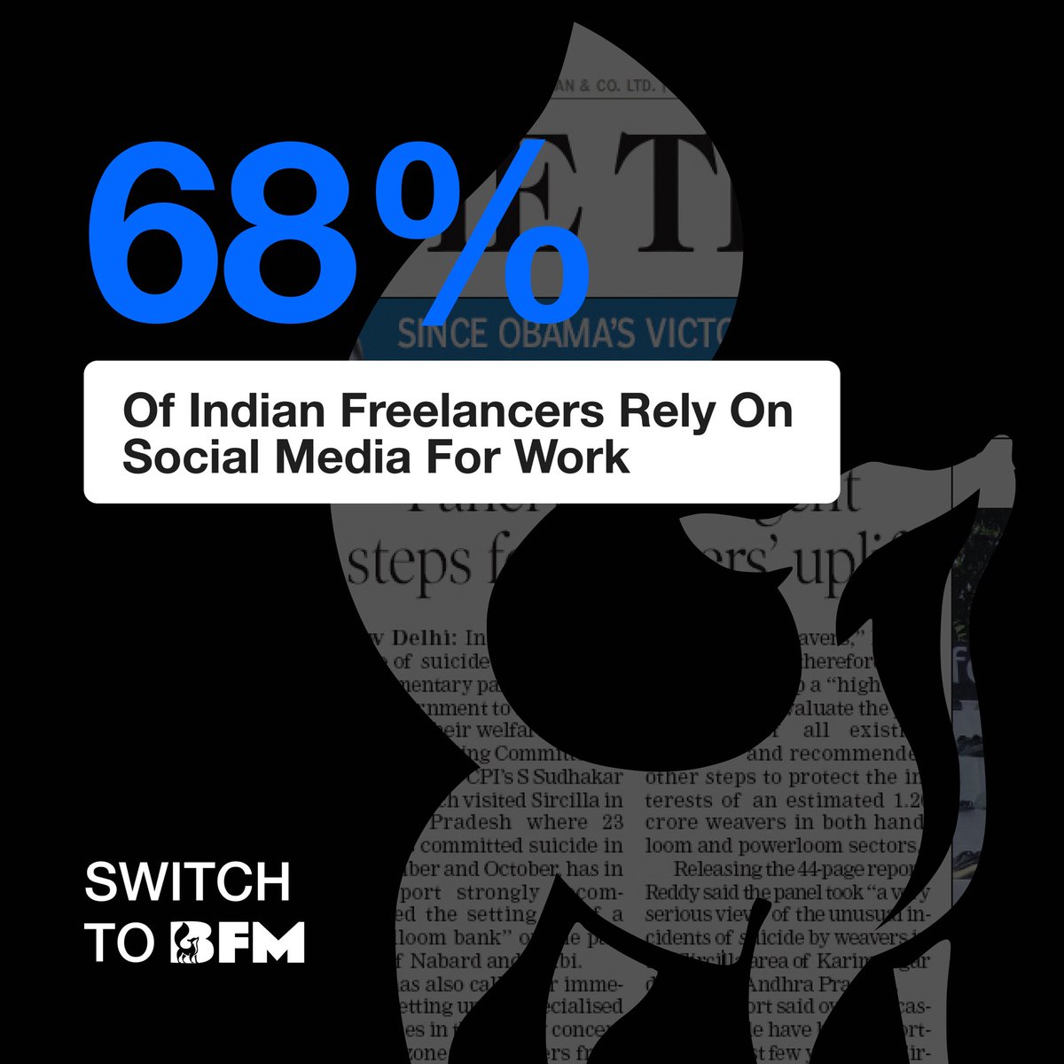 Switch to BFM✔️

#bfm #freelance #worktips #socialmediamarketing #bornformore #trendingnow