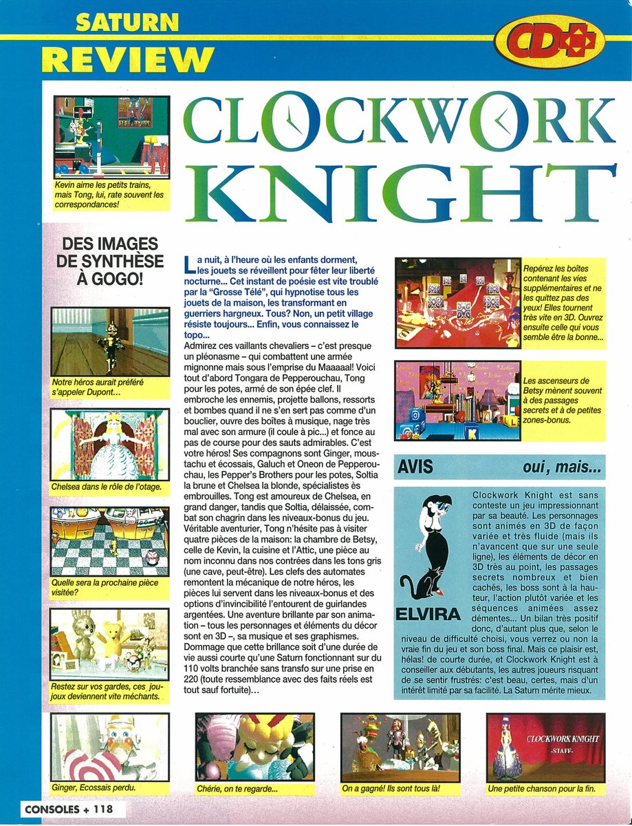 AllmightoFranky's tweet image. Et on termine pour aujourd&apos;hui avec les tests de #ClockWorkKnight sur #Saturn et #TwinGoddesses sur #Playstation!! A demain pour la suite et fin de ce #ConsolesPlus!! 5/5