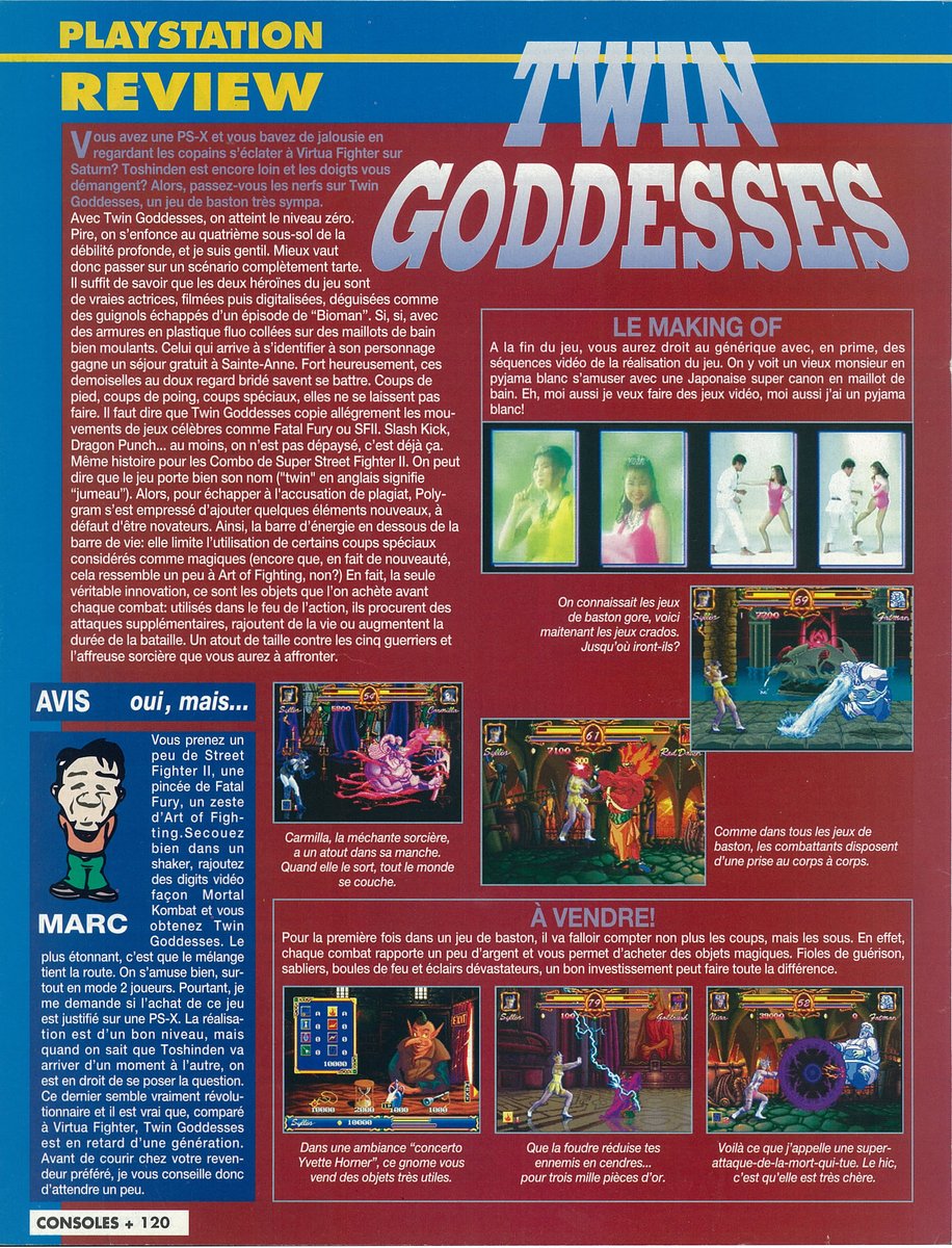 AllmightoFranky's tweet image. Et on termine pour aujourd&apos;hui avec les tests de #ClockWorkKnight sur #Saturn et #TwinGoddesses sur #Playstation!! A demain pour la suite et fin de ce #ConsolesPlus!! 5/5