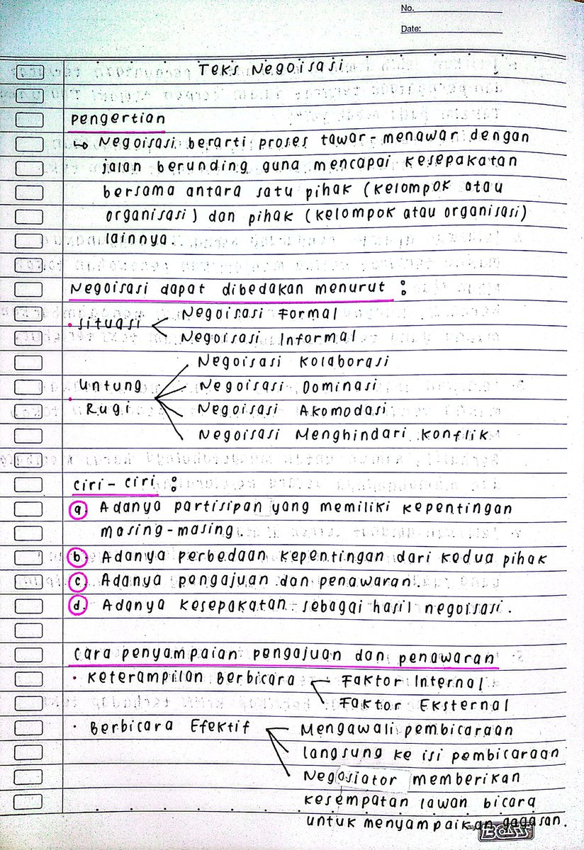 archuitect's tweet photo. catatan bahasa indonesia kelas 10 #sanotes
✦ ࣪ ₊ teks negoisasi https://t.co/nBnr2auoW6