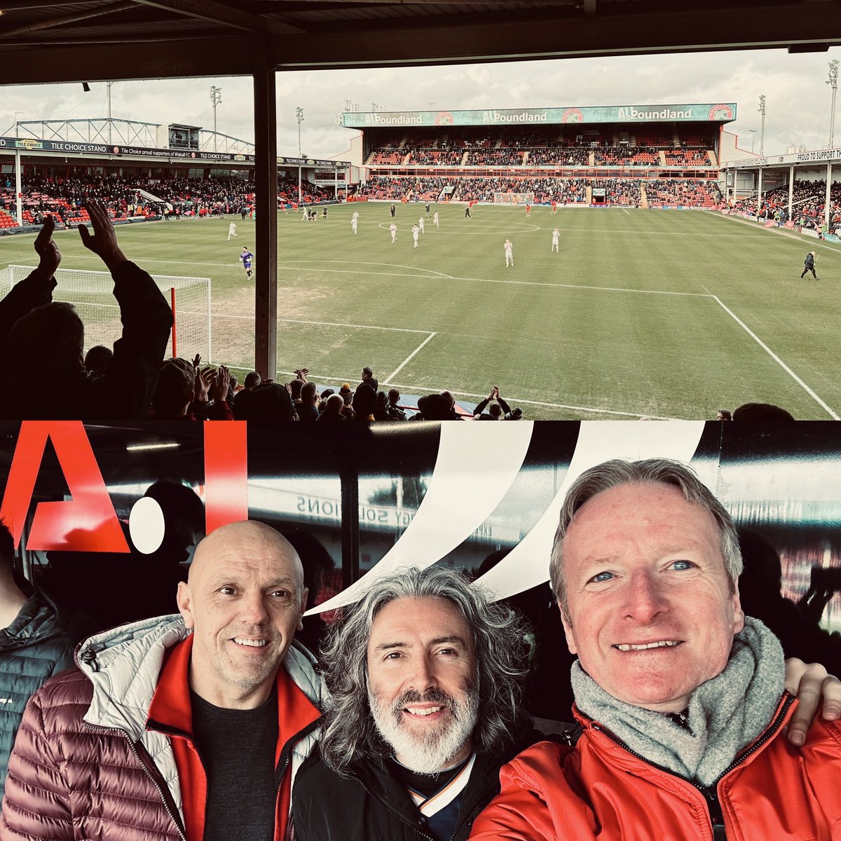 Llanwern old brigade enjoying a trip to Walsall … Up The County 🔥⚽️⚽️⚽️