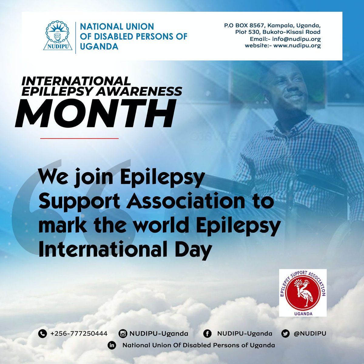 Epilepsy Awareness Month. Facts about epilepsy- @WHO ➡️Epilepsy is a chronic noncommunicable disease of the brain that affects people of all ages. About 50million people worldwide have epilepsy, making it one of the most common neurological diseases globally. @UgandaAwareness