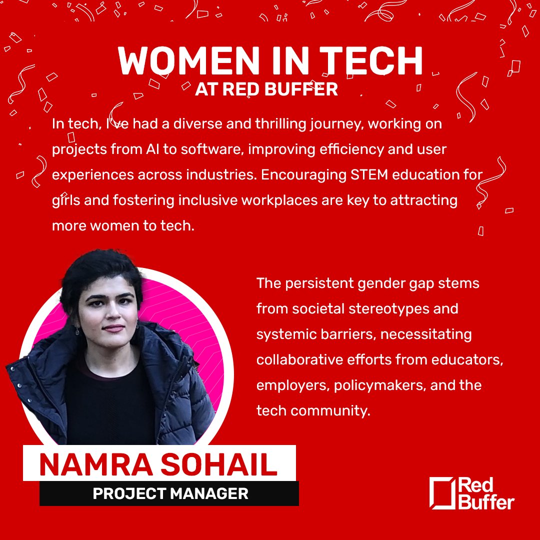 Red_Buffer's tweet photo. On this International Day of Women and Girls in Science, we honor the pivotal role women play in shaping STEM fields. At Red Buffer, we acknowledge STEM's influence in driving innovation and tackling complex challenges in today's digital era. 

#WomenInTech #STEMWomen https://t.co/qooy951keY