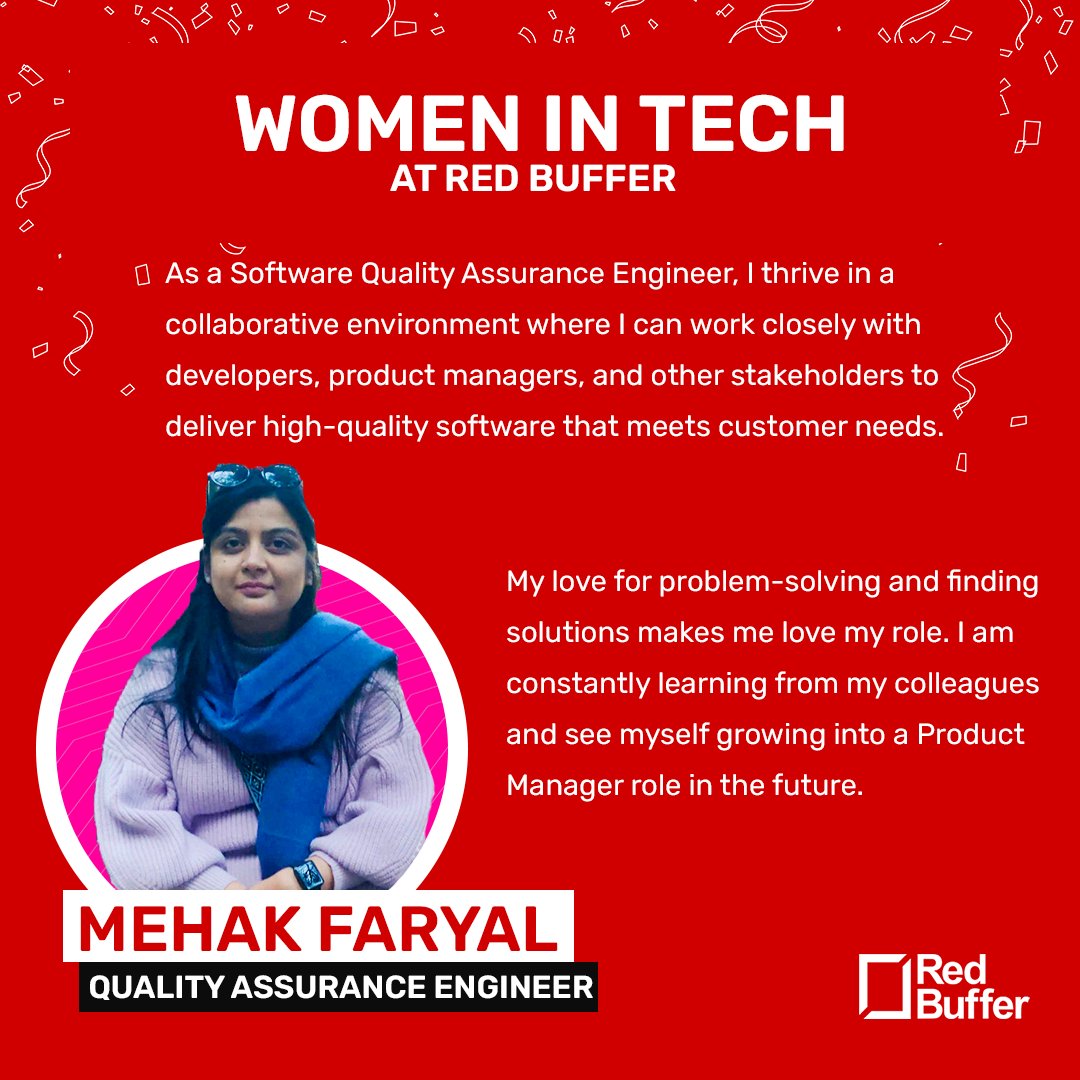Red_Buffer's tweet photo. Together, we strive towards a future where every voice is valued, and all talents are recognized and empowered. Here's what some of our talented STEM women have to say on the occasion. https://t.co/moHekByZlQ