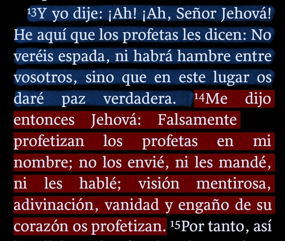 No siempre una buena noticia es buena en realidad. A veces las cosas malas se disfrazan de mentiras piadosas. En cambio, para el que cree en Dios y su fuerza, aún las noticias más duras o dolorosas serán recibidas con meditación y aprendizaje.  #Jeremías14 #PrimeroDios #rpsp