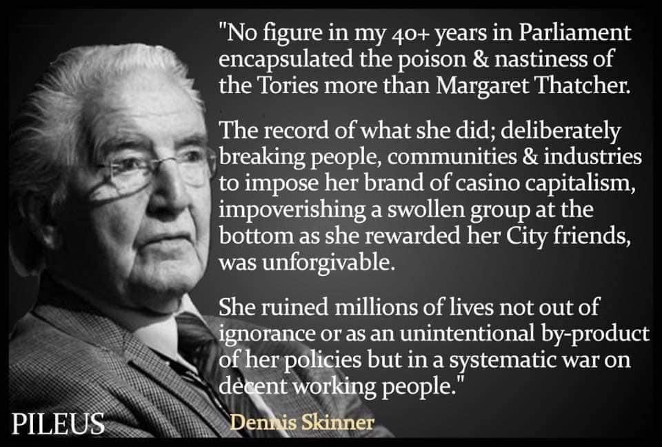 A very warm and heartfelt Happy 92nd birthday to the paragon of principled humanity and living legend, Dennis Skinner. With our warmest wishes, our birthday message to you is: “You are appreciated & loved by many. Thank you for your passion & tireless battles for justice.” ❤️✊❤️‍🔥