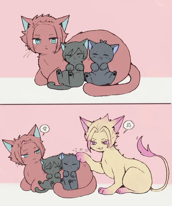 すやすやしてる子猫たちに
ちょっかいをかけるsdにゃん
※擬獣化
※獣化注意 