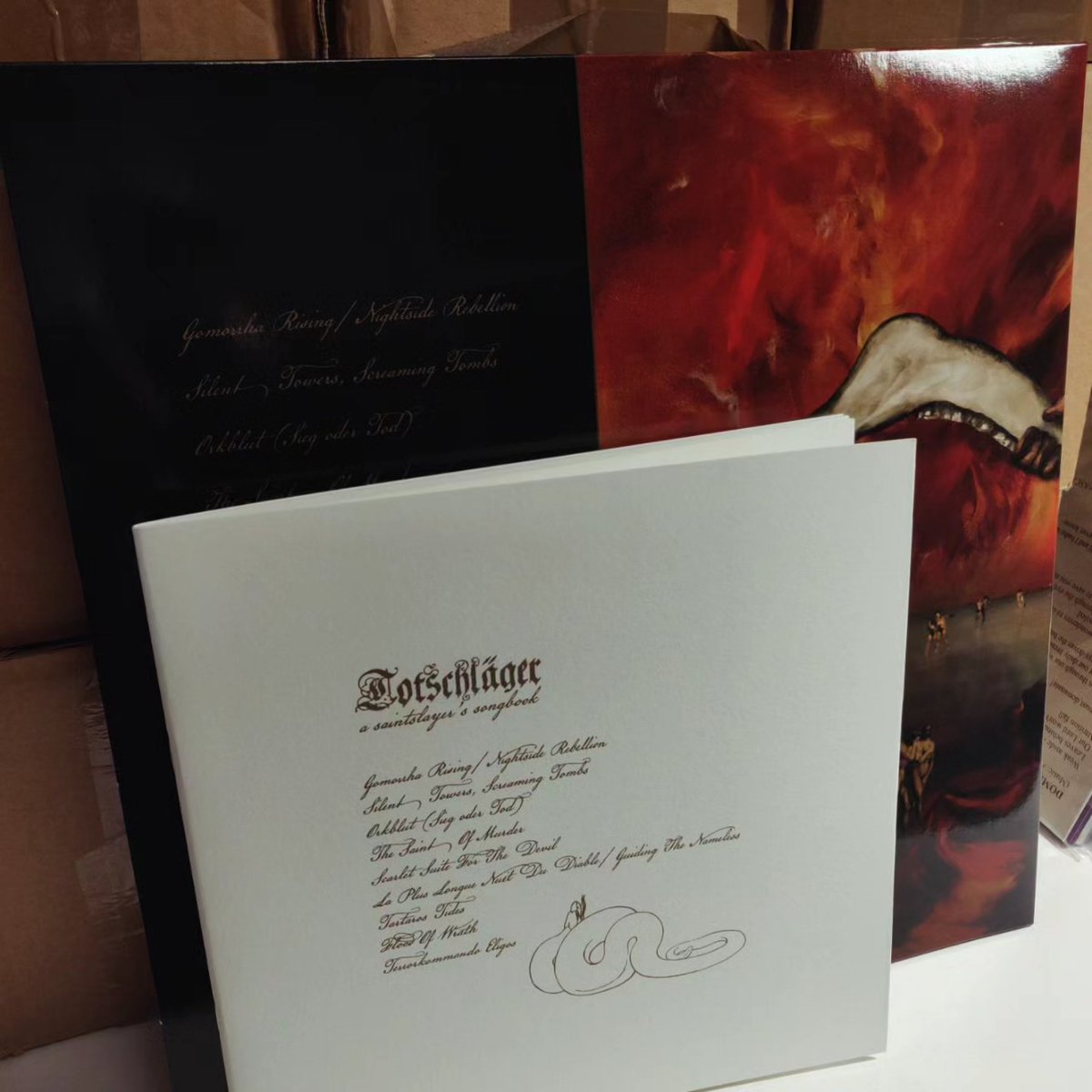 egordozz's tweet photo. #towhomitmayconcern, у продажу
12" Abigor – Totschläger (A Saintslayer's Songbook) 2020 W.T.C. Productions – W.T.C.666 (red w/ black smoke vinyl +booklet) - IN STOCK! #abigor #blackmetal #lp #vinyl #worldterrorcommittee #bloodreddistribution #mailorder https://t.co/E3dX84Hnd1