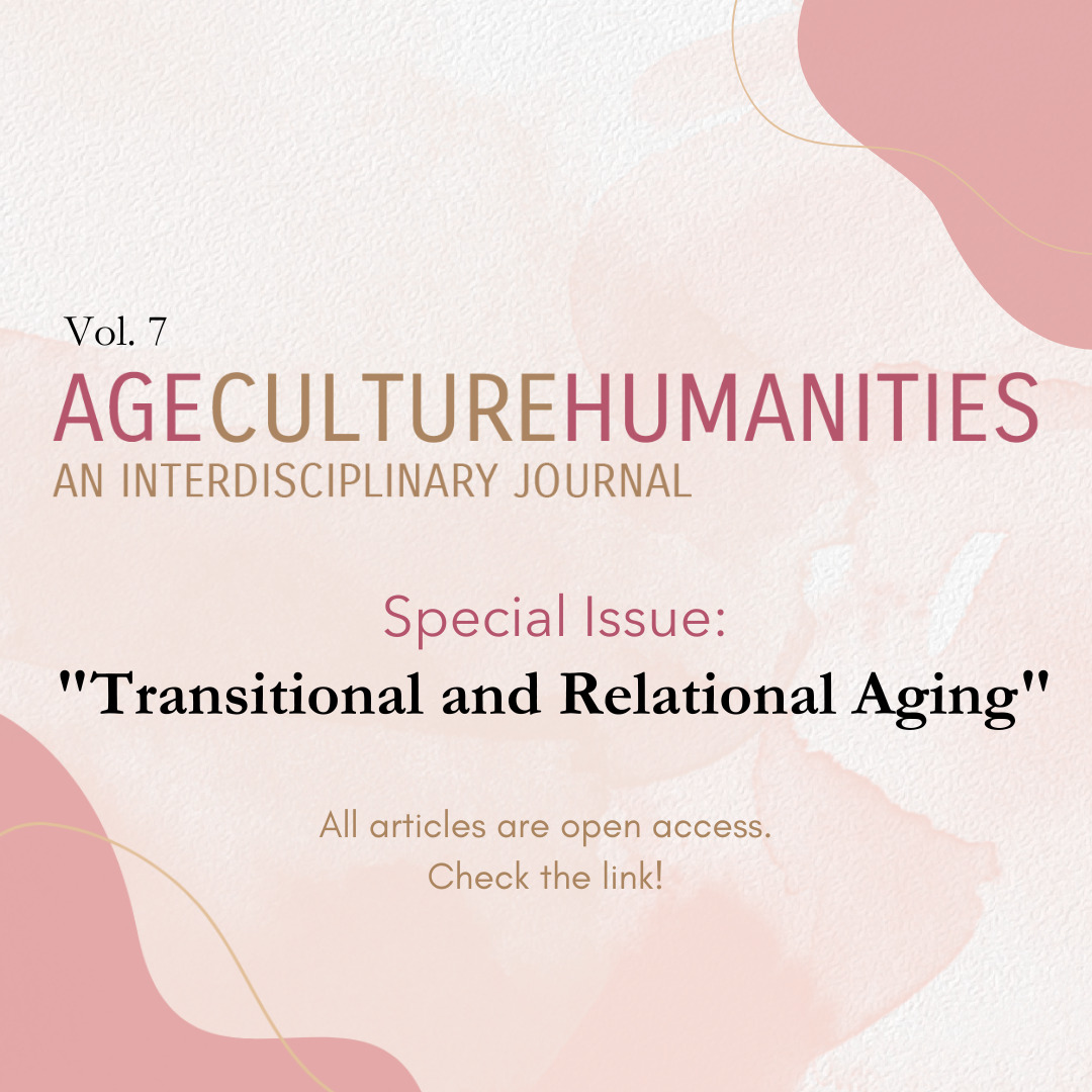 Dear all,

ACH Journal is proud to present its most recent Vol 7, with a Special Issue called “Transitional and Relational Aging”. 
Come take a look and be part of this growing volume!

To access click here: tidsskrift.dk/ageculturehuma…

#agestudies #agingstudies #ageculturehumanities