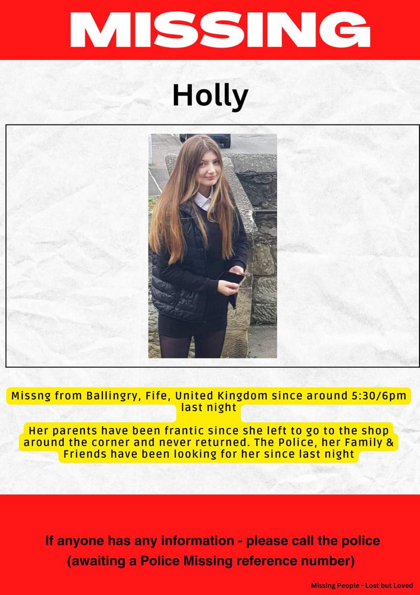 Please retweet get it out there 

#missingperson
#ballingry #fife