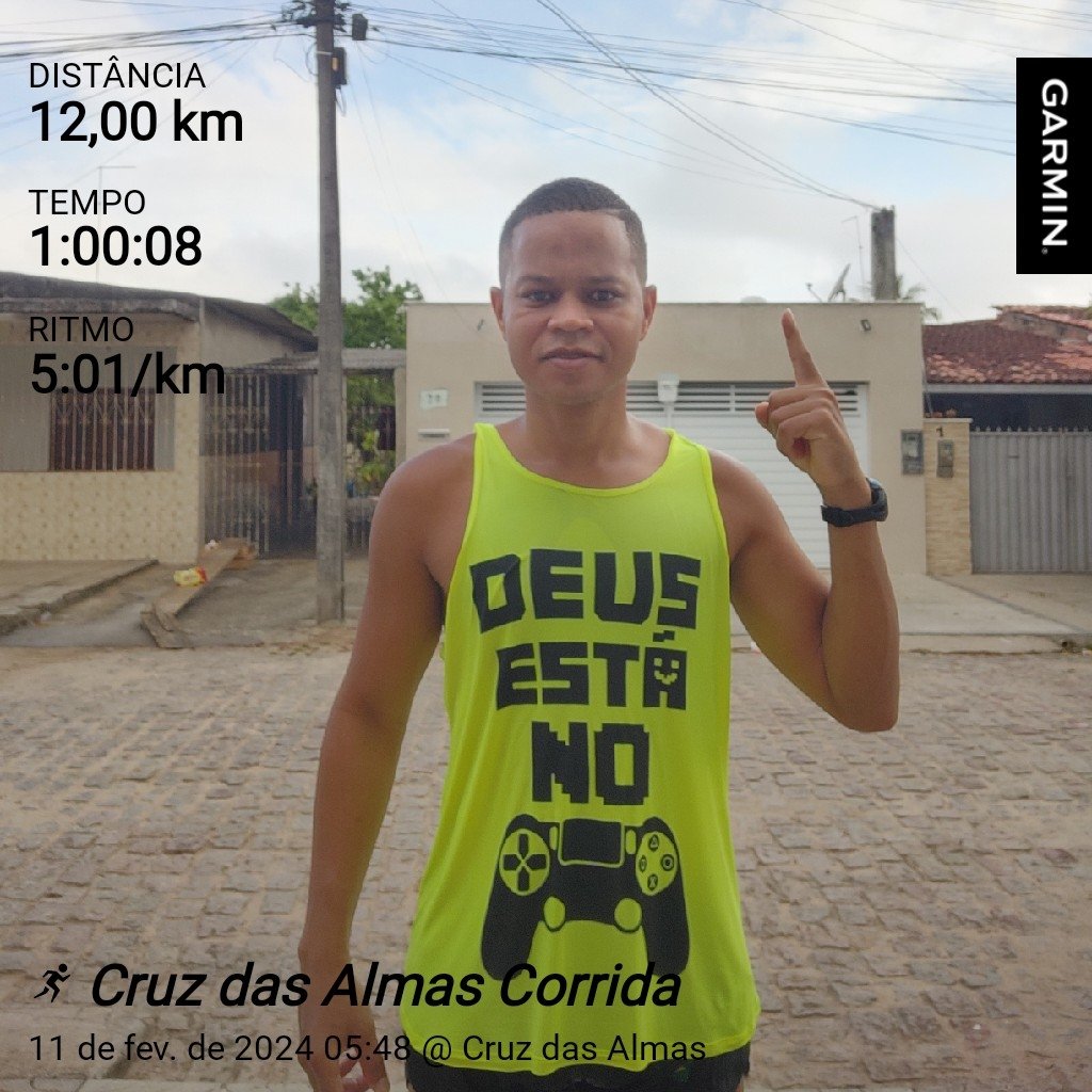 Deus no controle 🎮 , mais um treino concluído com sucesso. 🏃‍♂️✅