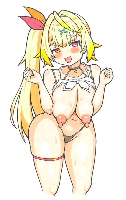 hskwsrさんのエッチ絵です、よく考えたら素で際どい衣装だな・・・ 