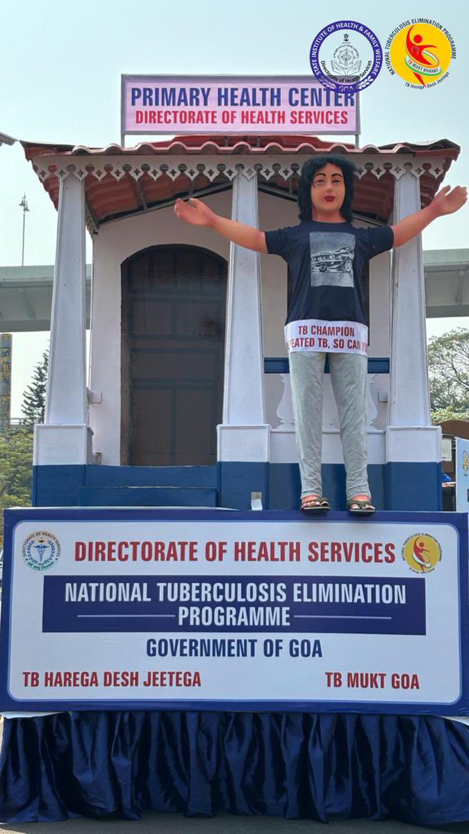 SihfwGoa's tweet photo. From Parade to Progress: Directorate of Health Services Champions TB Awareness

At the Panaji Carnival Parade, the Directorate of Health Services took center stage to combat Tuberculosis! https://t.co/2iYfV9QxAk