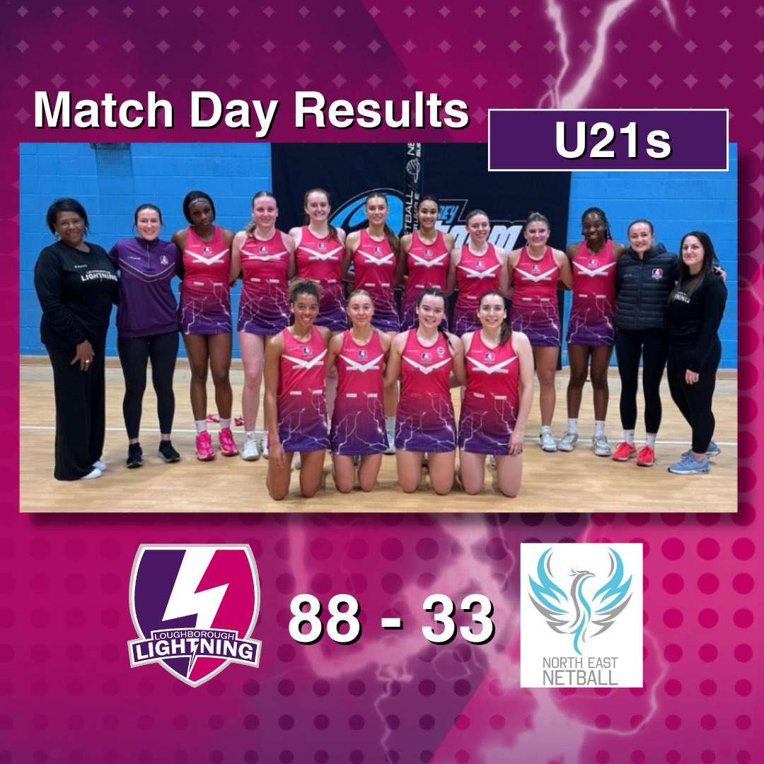 Lightning_Acad's tweet image. Yesterday’s Results⚡️💜
Three awesome games played yesterday by our U17s, U19s and U21s against North East Phoenix, where we won all three games💪
#lightningstrikes