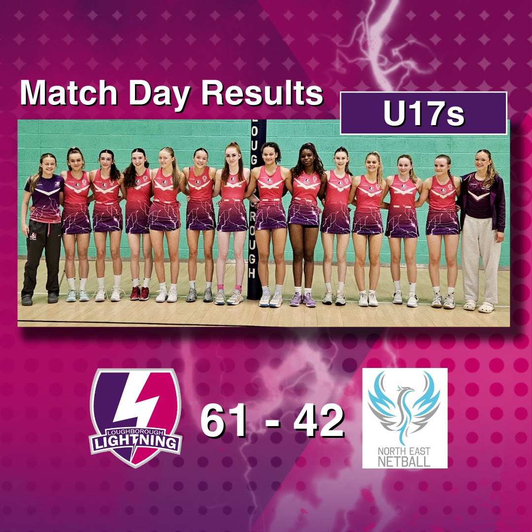 Lightning_Acad's tweet image. Yesterday’s Results⚡️💜
Three awesome games played yesterday by our U17s, U19s and U21s against North East Phoenix, where we won all three games💪
#lightningstrikes