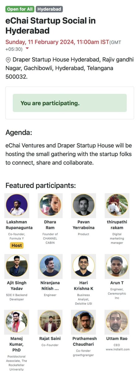 ꪑꪖꪀꪮ꠹ ᛕꪊꪑꪖ᥅ 🤓| (@manoj_kumar04) on Twitter photo Participated in something interesting! Its was all a different kind of experience. 🤓 <a href="/eChaiVentures/">eChai Ventures</a>
Want a similar event for biomedical researchers/scientists. 😉 Participated in something interesting! Its was all a different kind of experience. 🤓 <a href="/eChaiVentures/">eChai Ventures</a>
Want a similar event for biomedical researchers/scientists. 😉