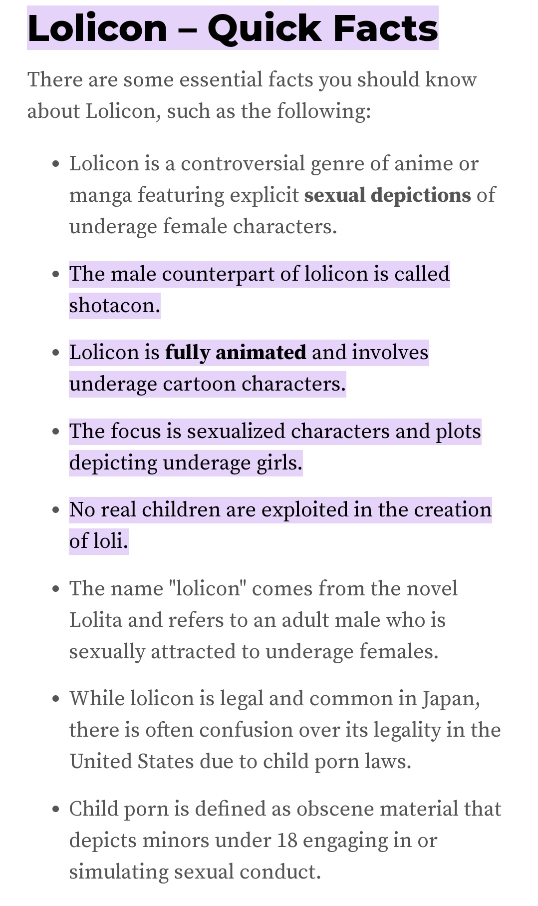 DaLankyPol on X: @cappytoon @Chaosxx223 @TBYSTweet @anonbirdd To all the  loli loving weirdos. I know 99% of the time its not based on actual kids,  but it depicts underage characters, so its