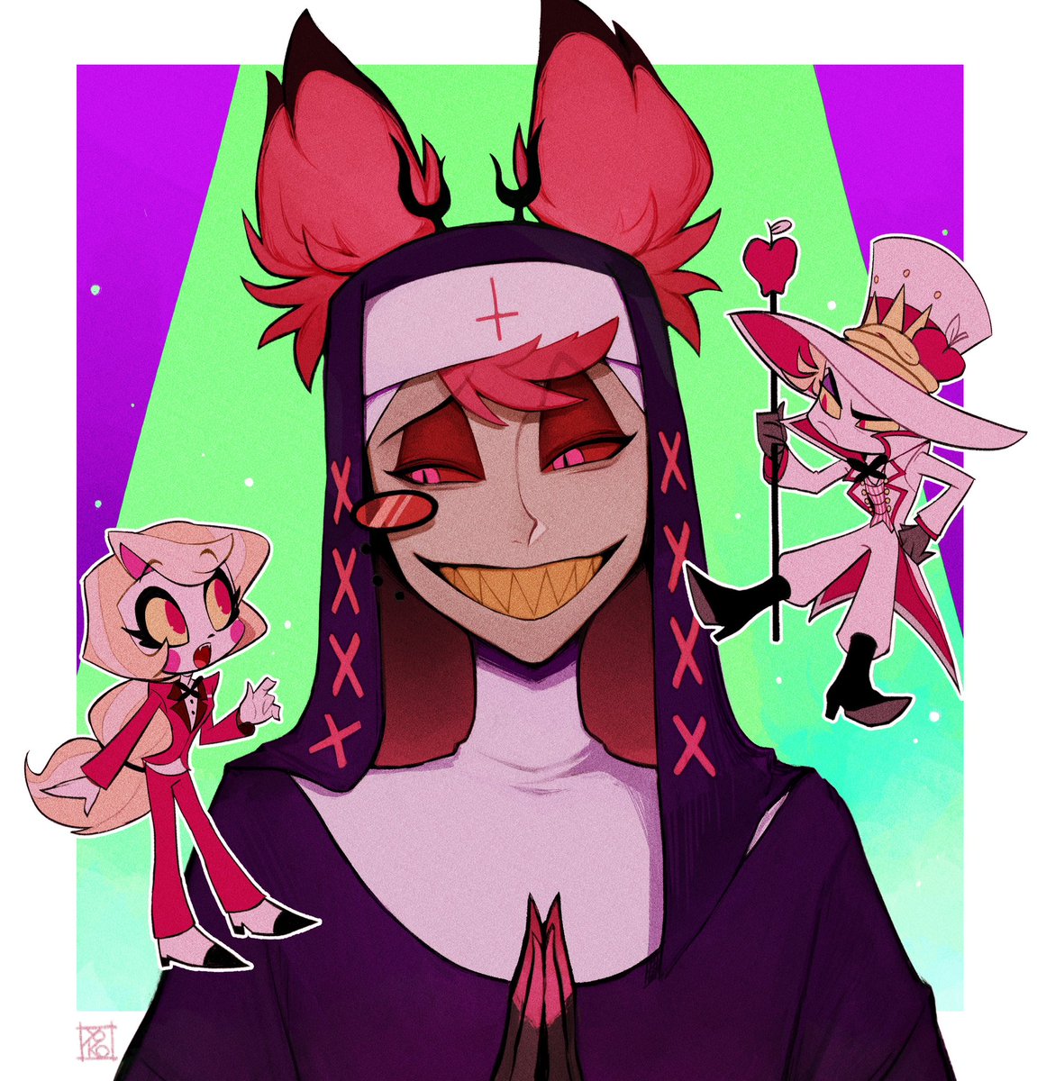 「∔ #HazbinHotel #HazbinHotelAlastor」|よこのイラスト