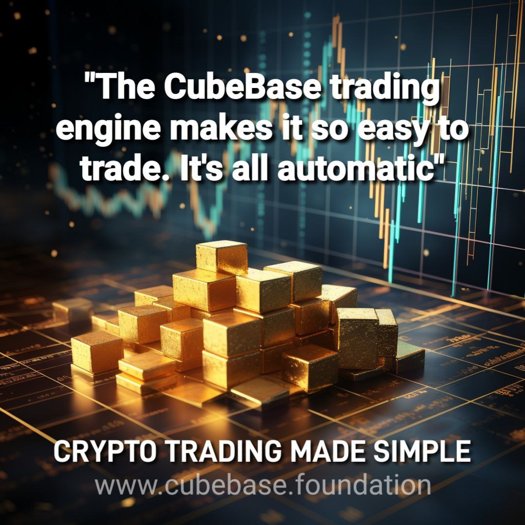 Using @CubeBaseTrading is simple: You can set your own trades - futures or spot - and our web app will open your position on Binance (no Binance account needed!) OR You can subscribe to the CubeBase autotrading option. CubeBase Trading Engine's main advantage is its automated