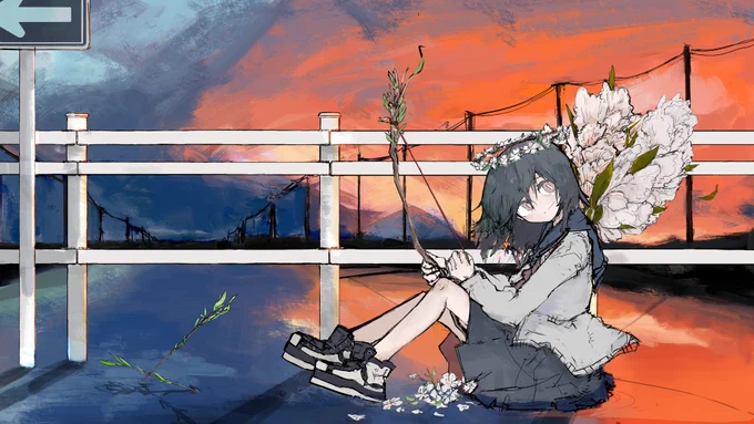 以前の依頼絵と普段描いてる立ち絵ですこういう絵を描きます 