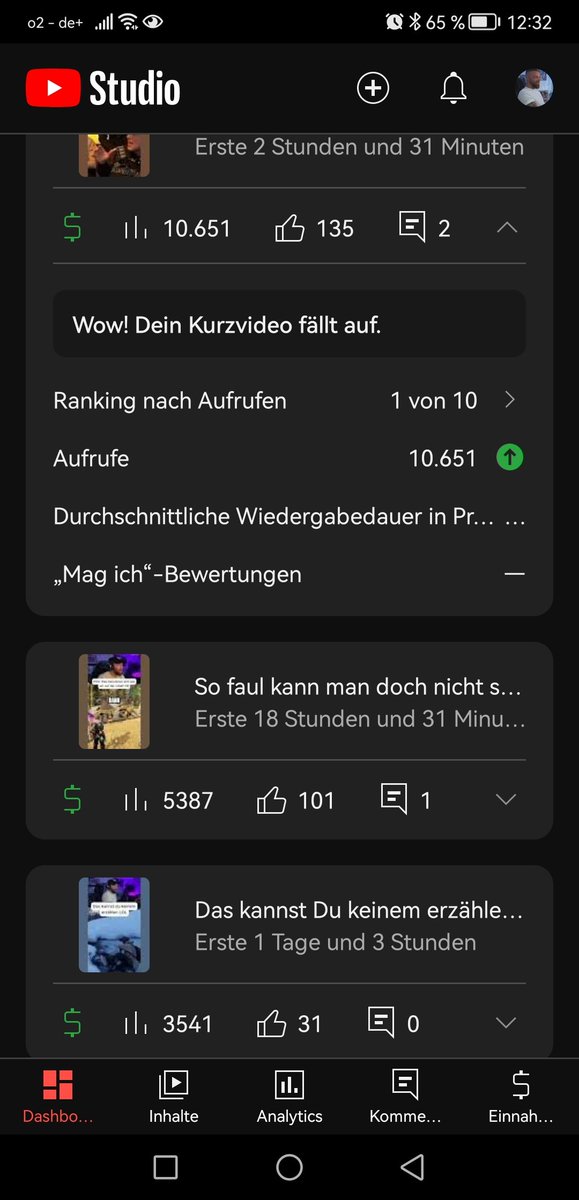 YouTube schmeckt wieder😁
Hatte eine Woche Pause gemacht und die ersten Videos und Shorts sind wieder am Start 🤪
Das zeigt mal wieder, dass man niemals aufgeben darf! Alles ist machbar wenn du daran glaubst 💪
#youtubeDE #twitchstreamer #twitchDE #streamer