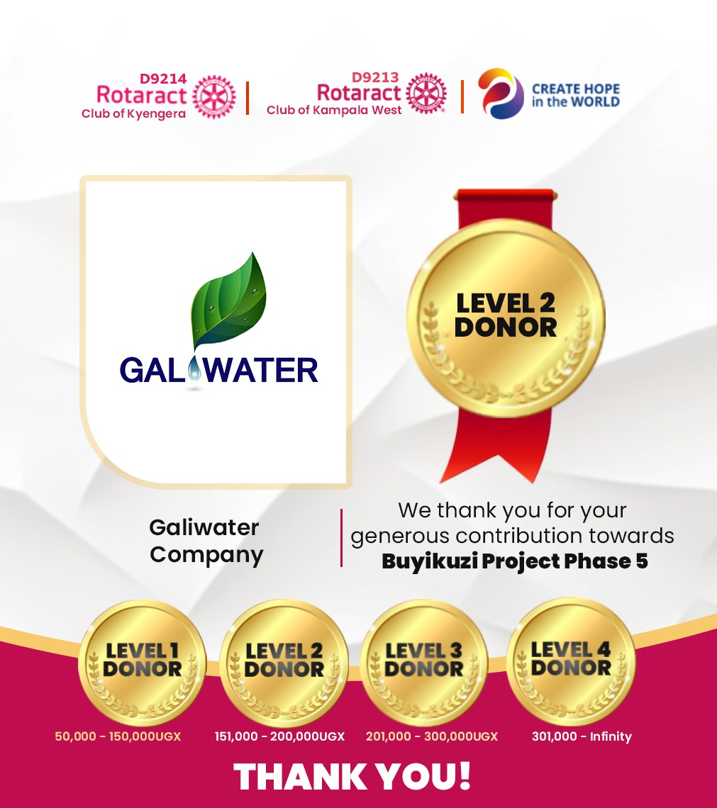 We welcome our amazing donor @galiwater joining the Buyikuzi Project! Together, we'll create opportunities, empower lives, and build a brighter future. Thank you for being part of this journey! 🙌 #BuyikuziProjectPhase5 #CommunityDevelopment 🌟